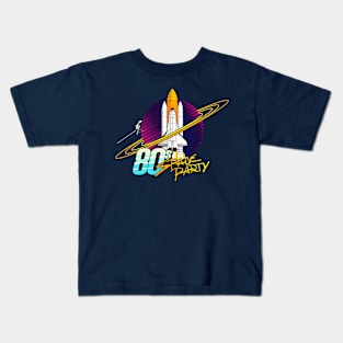 80 Space Party - Alt Kids T-Shirt